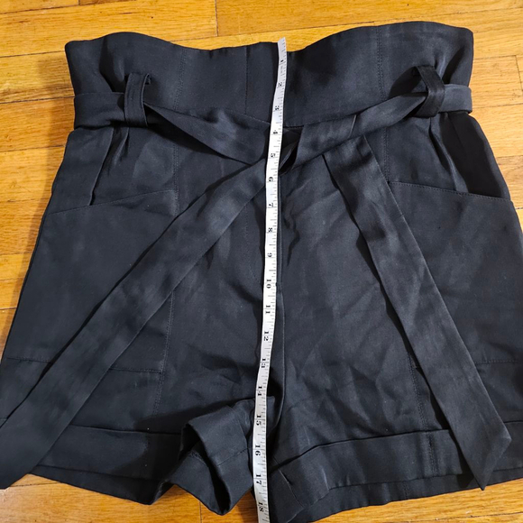 IRO Black High Waist Paperbag Shorts US 6 - Picture 3 of 7
